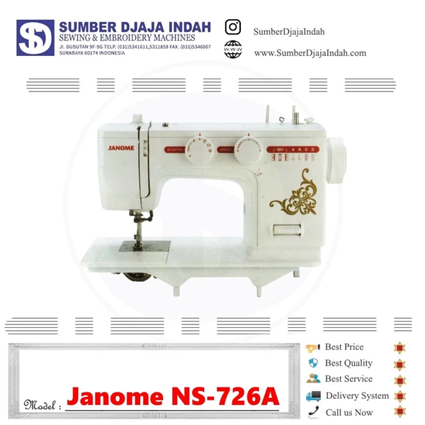 Mesin Jahit Portable Janome NS-726A
